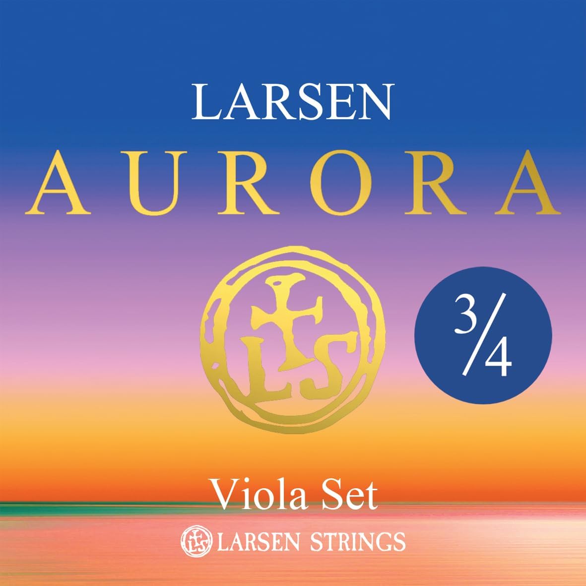 LARSEN Strings Aurora Viola Strings Medium 3/4