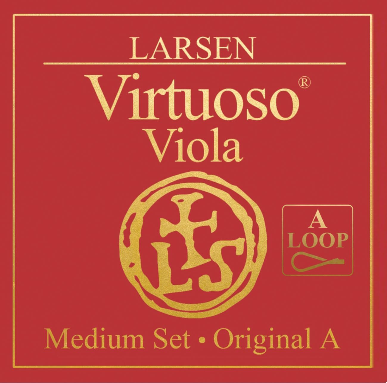 Larsen Virtuoso Viola Strings – Medium Tension Professional Set with A Loop End for Warm & Clear Sound