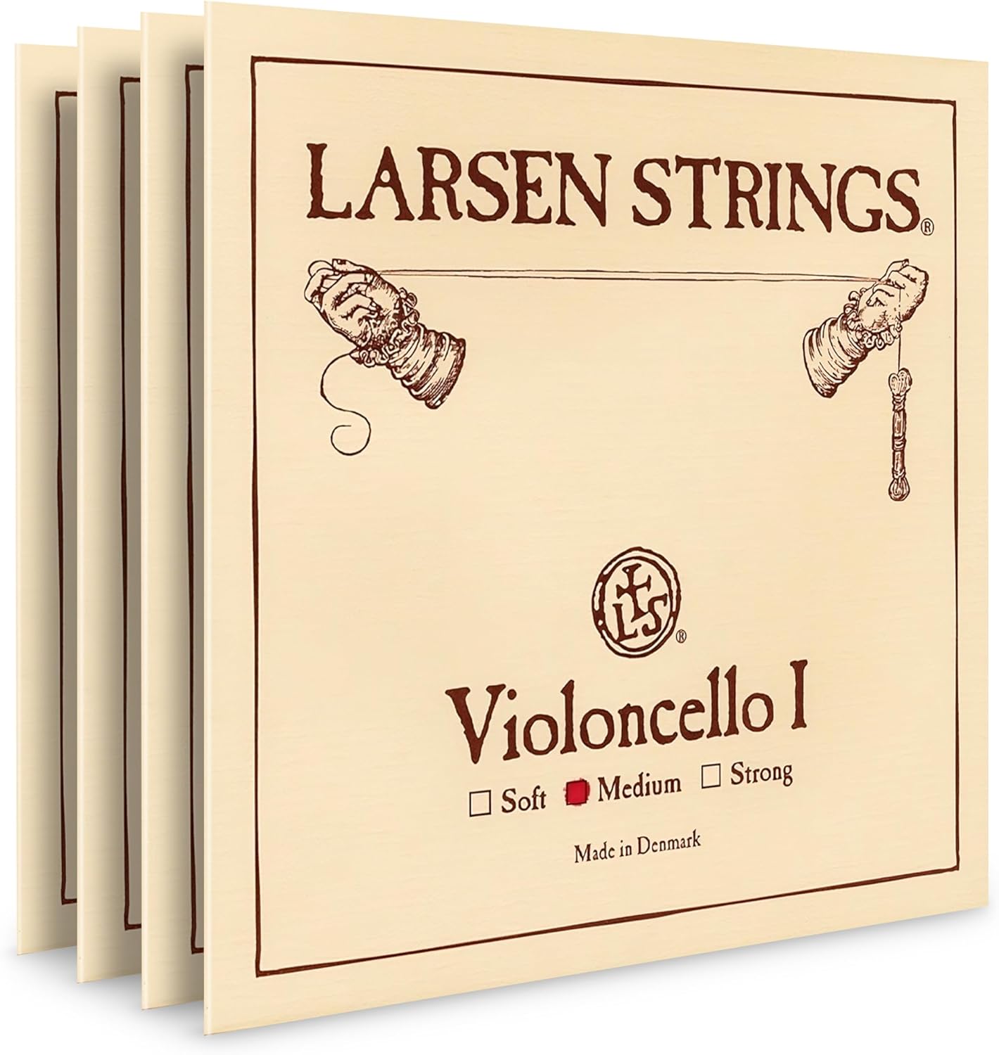 Larsen Original Cello Strings – Medium Tension Set - Balanced Warmth and Projection for All-Round Performance