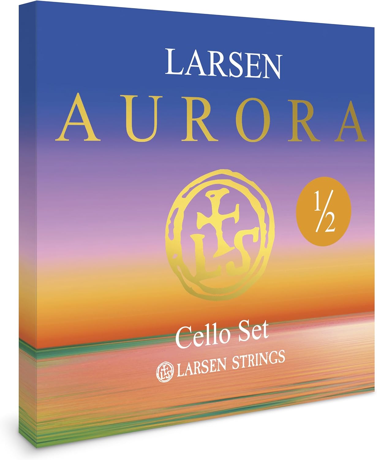 Larsen Aurora Cello Strings – 1/2 Size Medium Tension String Set for Fractional Cello – Affordable, Professional-Grade Cello Strings for Young Cellists