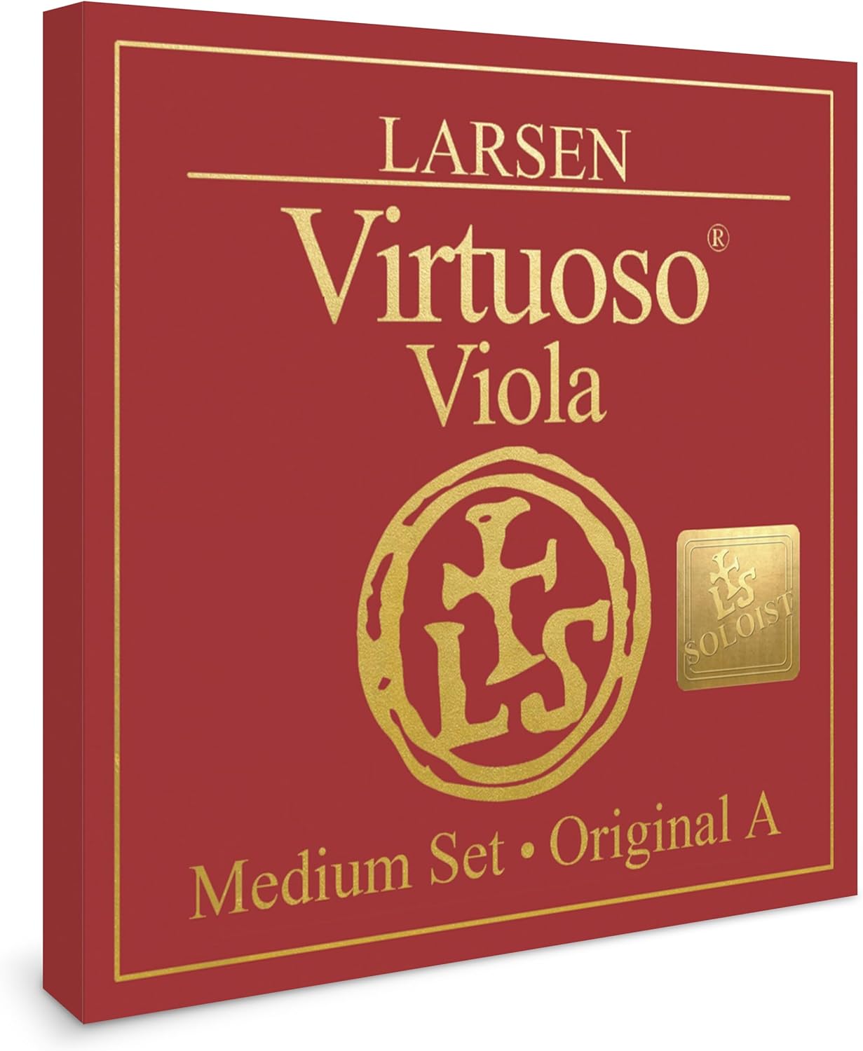 Larsen Virtuoso Viola Strings – Professional Soloist Set with A Ball End for Projection & Depth