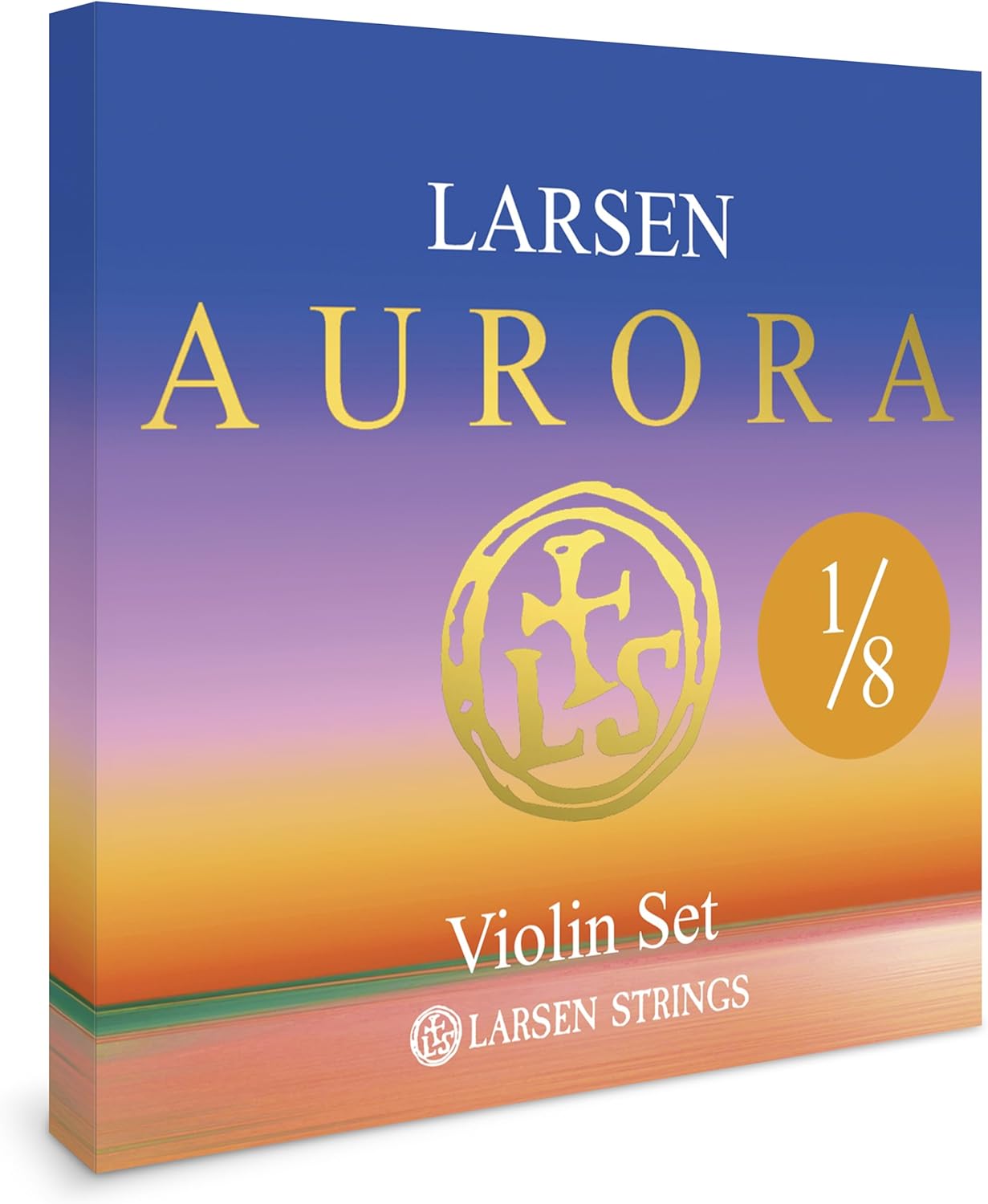 Larsen Aurora Violin Strings – 1/8 Size Medium Tension String Set for Fractional Violin – Affordable, Professional-Grade Violin Strings for Young Musicians