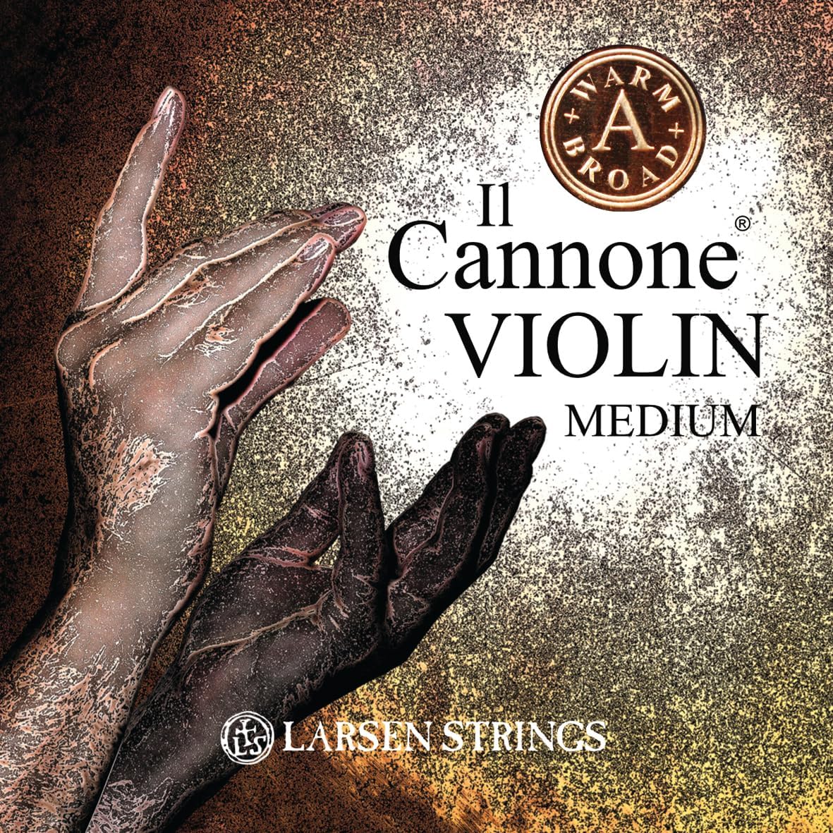 Larsen Il Cannone Violin Strings – Medium Tension Set with Warm & Broad A for Rich Warmth with Refined Power
