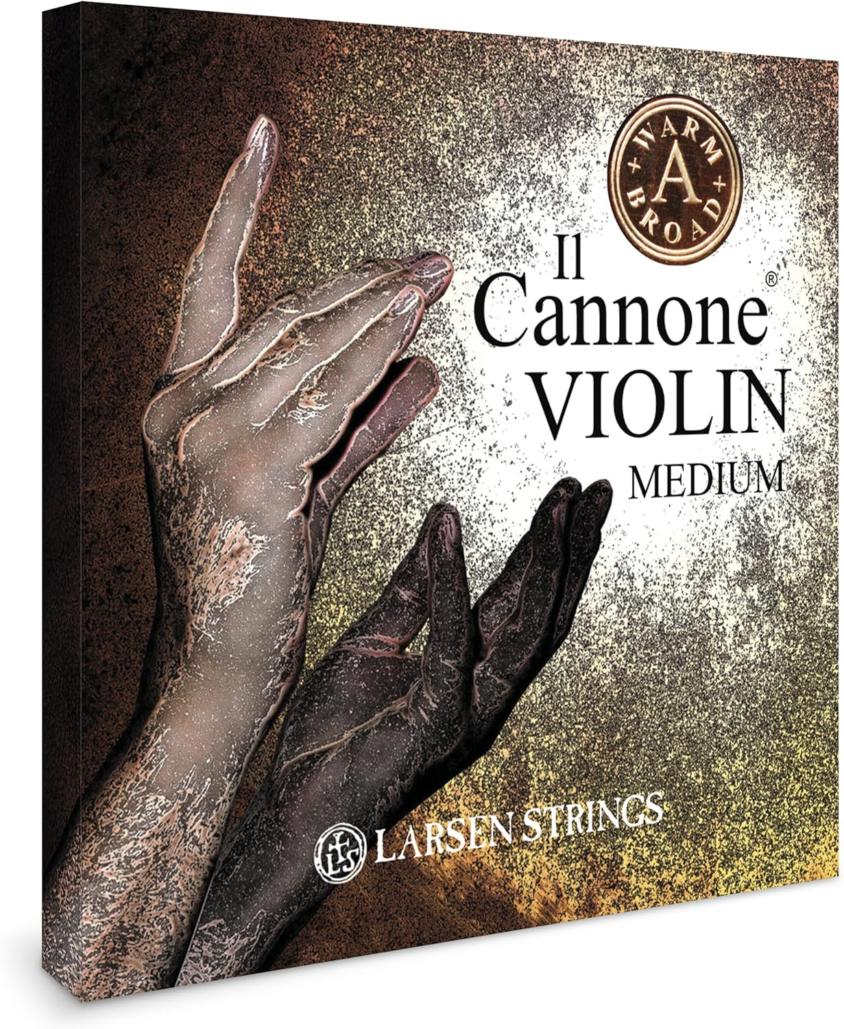 Larsen Il Cannone Violin Strings – Medium Tension Set with Warm & Broad A for Rich Warmth with Refined Power