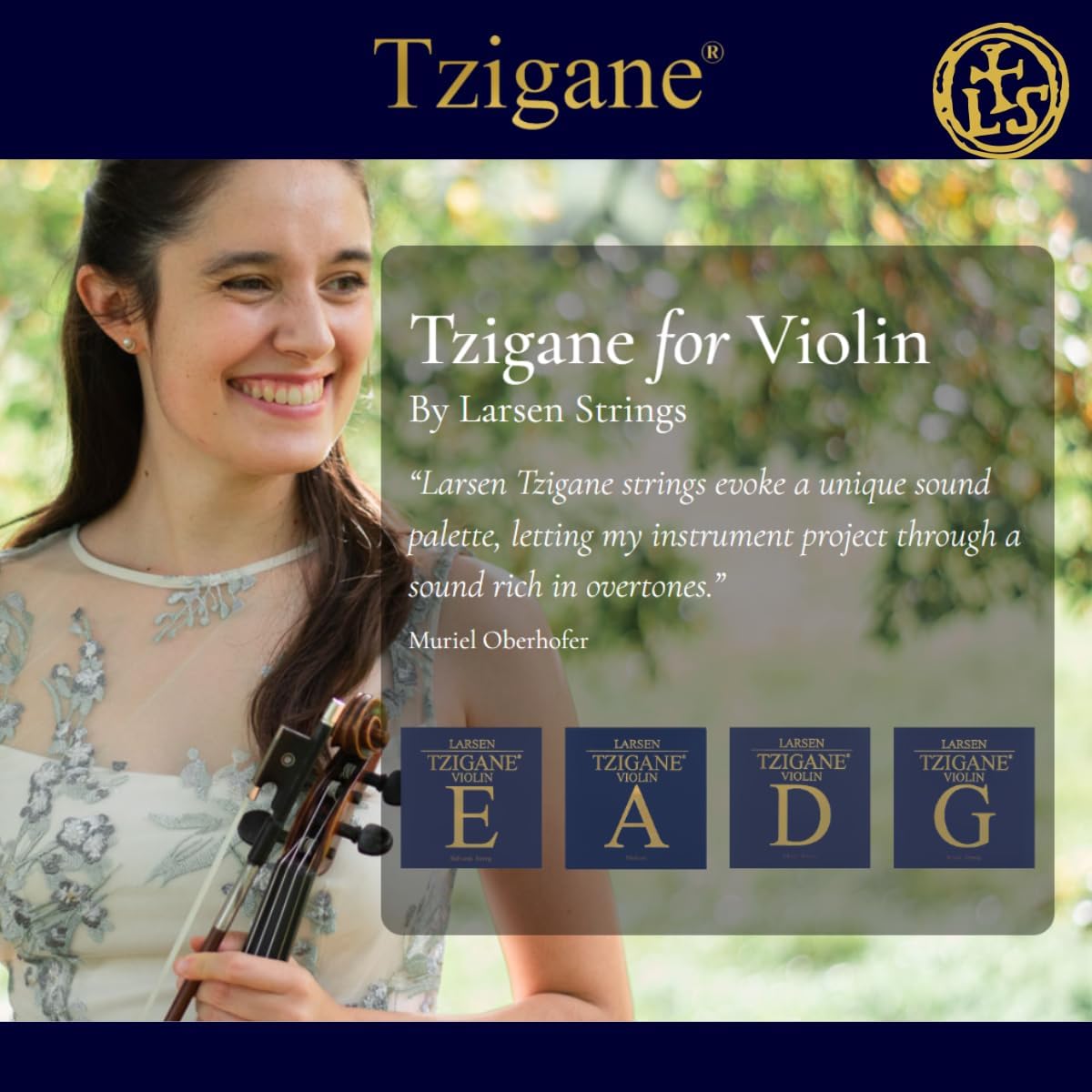 LARSEN Violin Strings (LVTZ-SETMEDB)