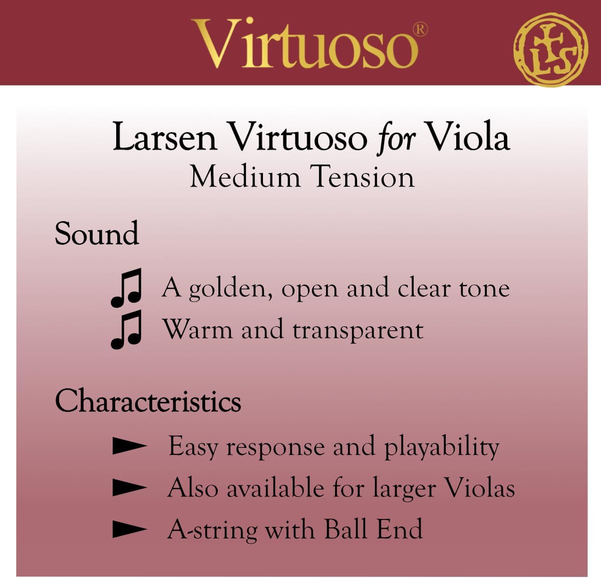 VIRTUOSO VIOLA SET MEDIUM BALL