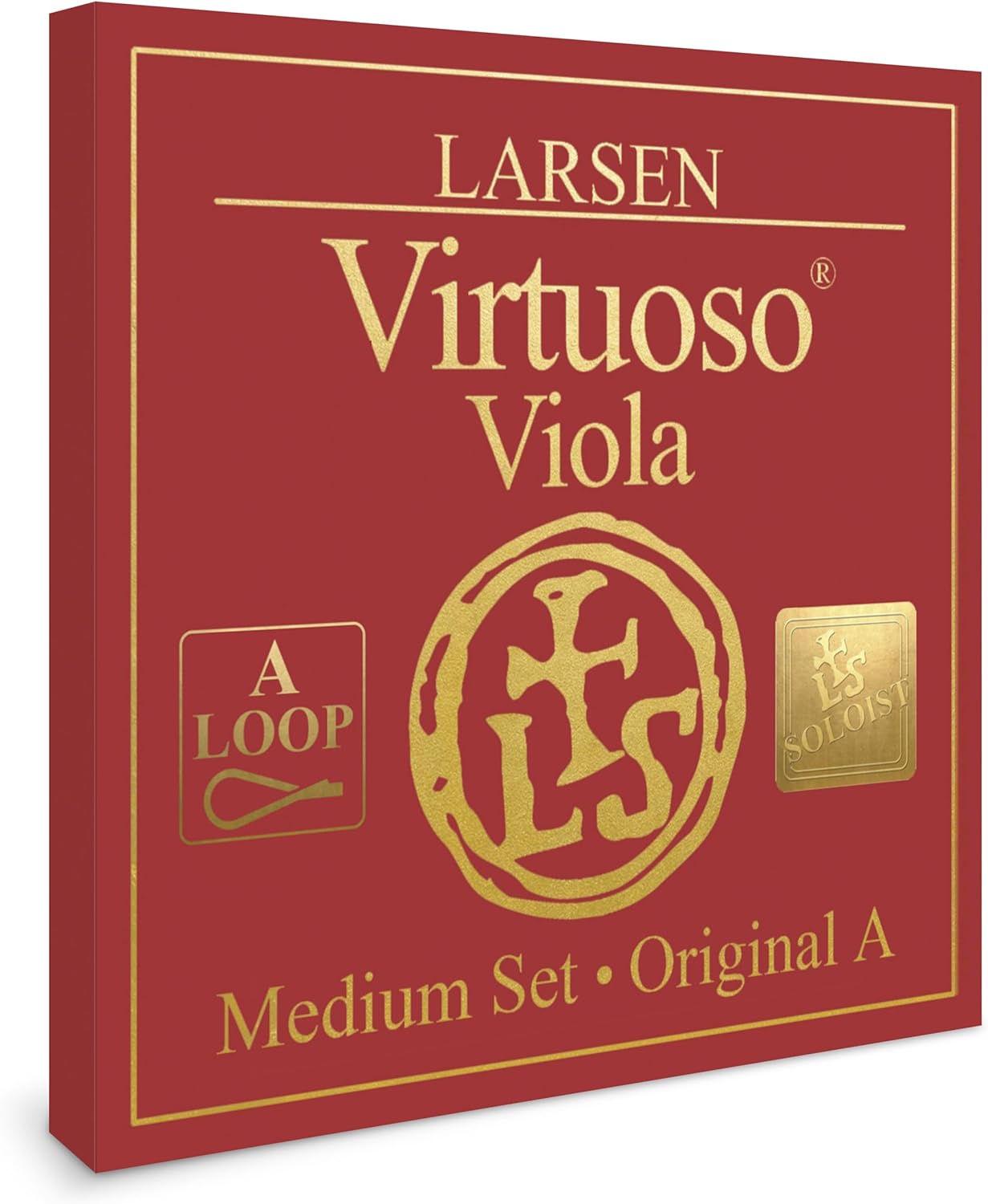 Larsen Virtuoso Viola Strings – Professional Soloist Set with A Loop End for Projection & Depth