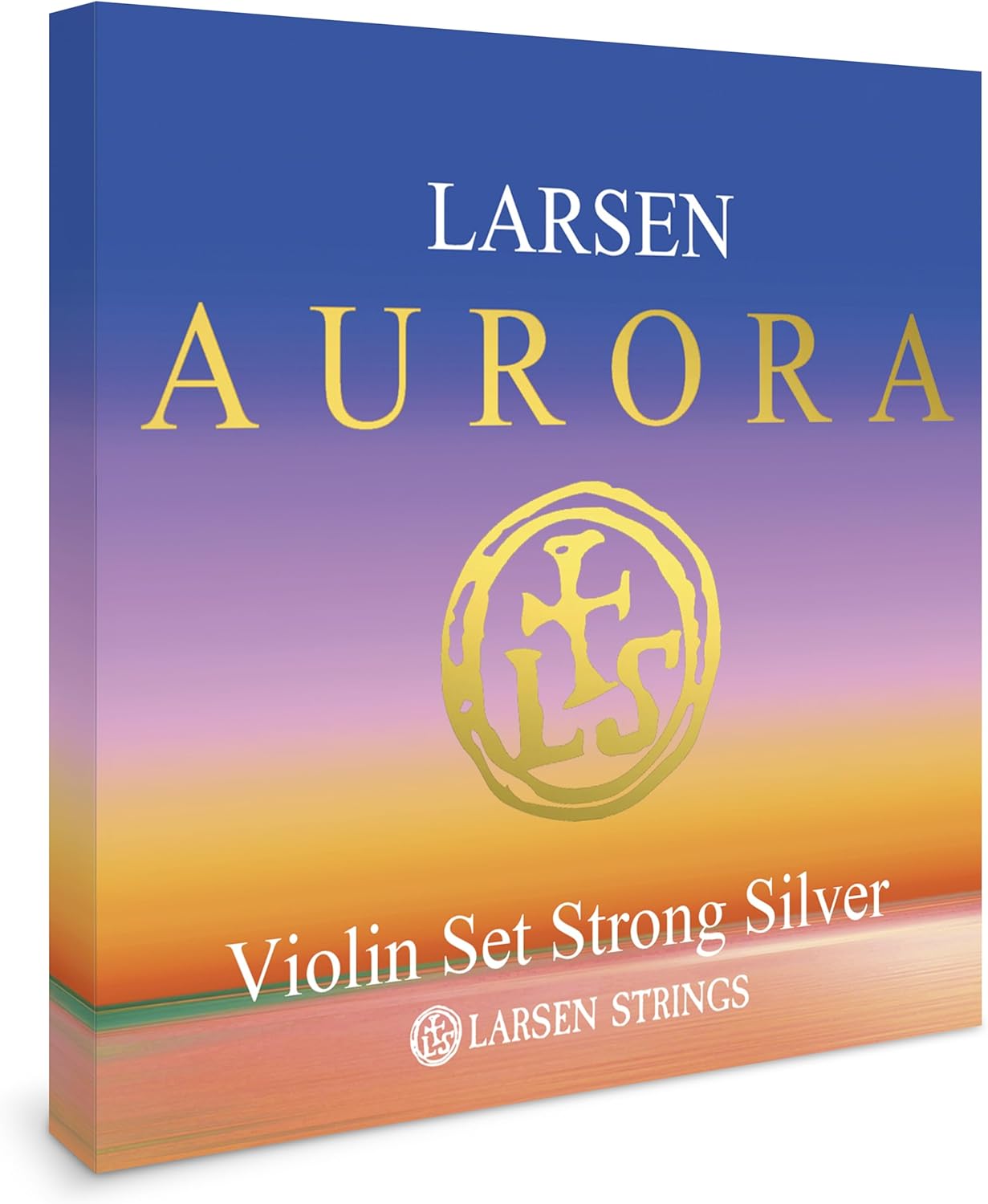 Larsen Aurora Violin Strings – Strong Tension Set with Silver D – Power and Clarity for Advanced Expression