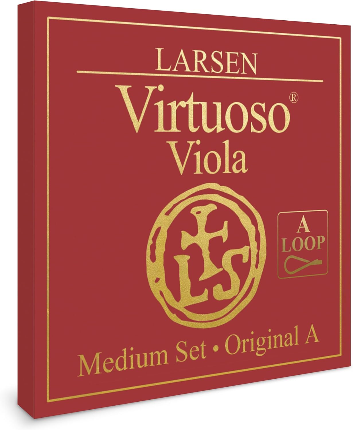 Larsen Virtuoso Viola Strings – Medium Tension Professional Set with A Loop End for Warm & Clear Sound