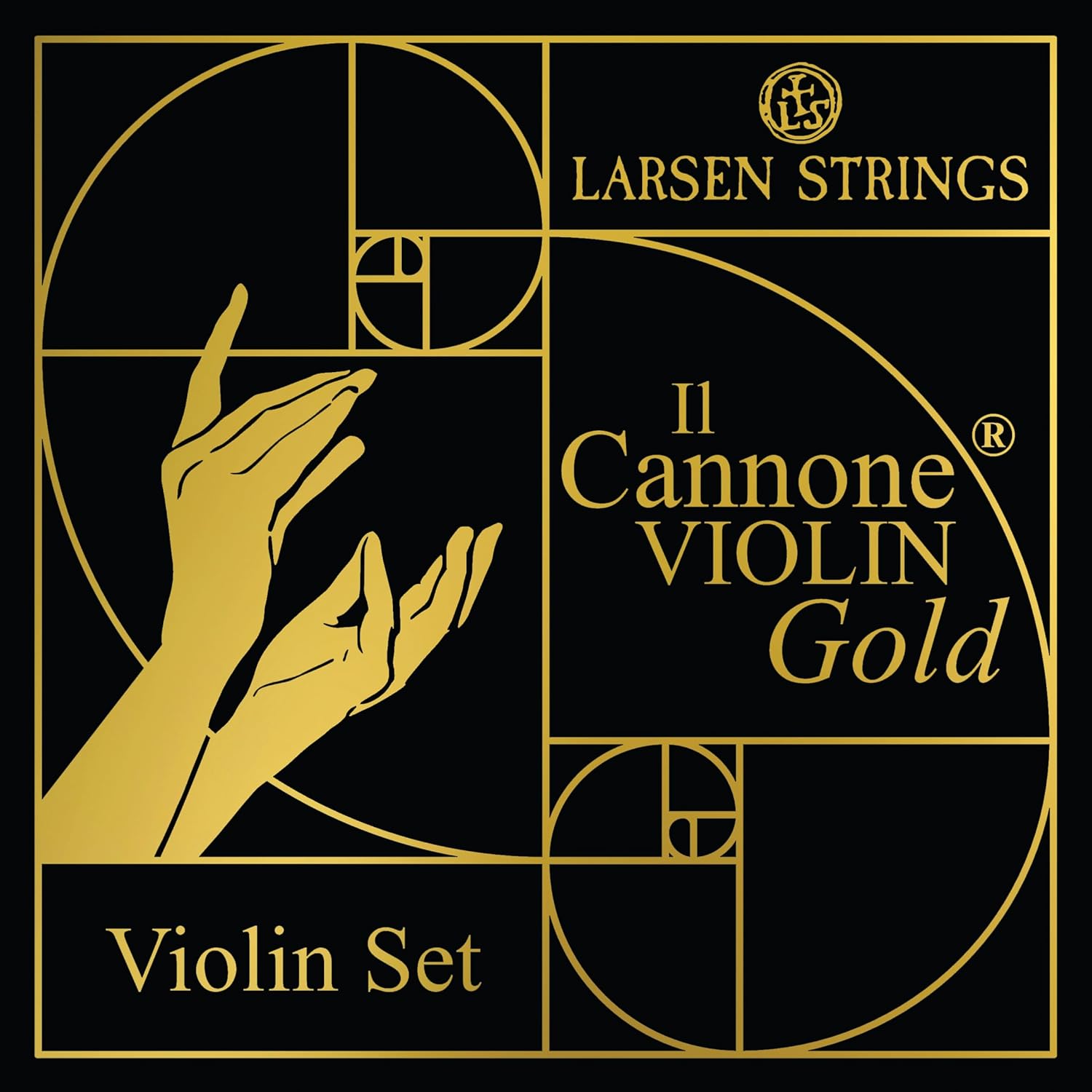 LARSEN STRINGS Violin Strings Il CANNONE Gold Set Soloist Gold