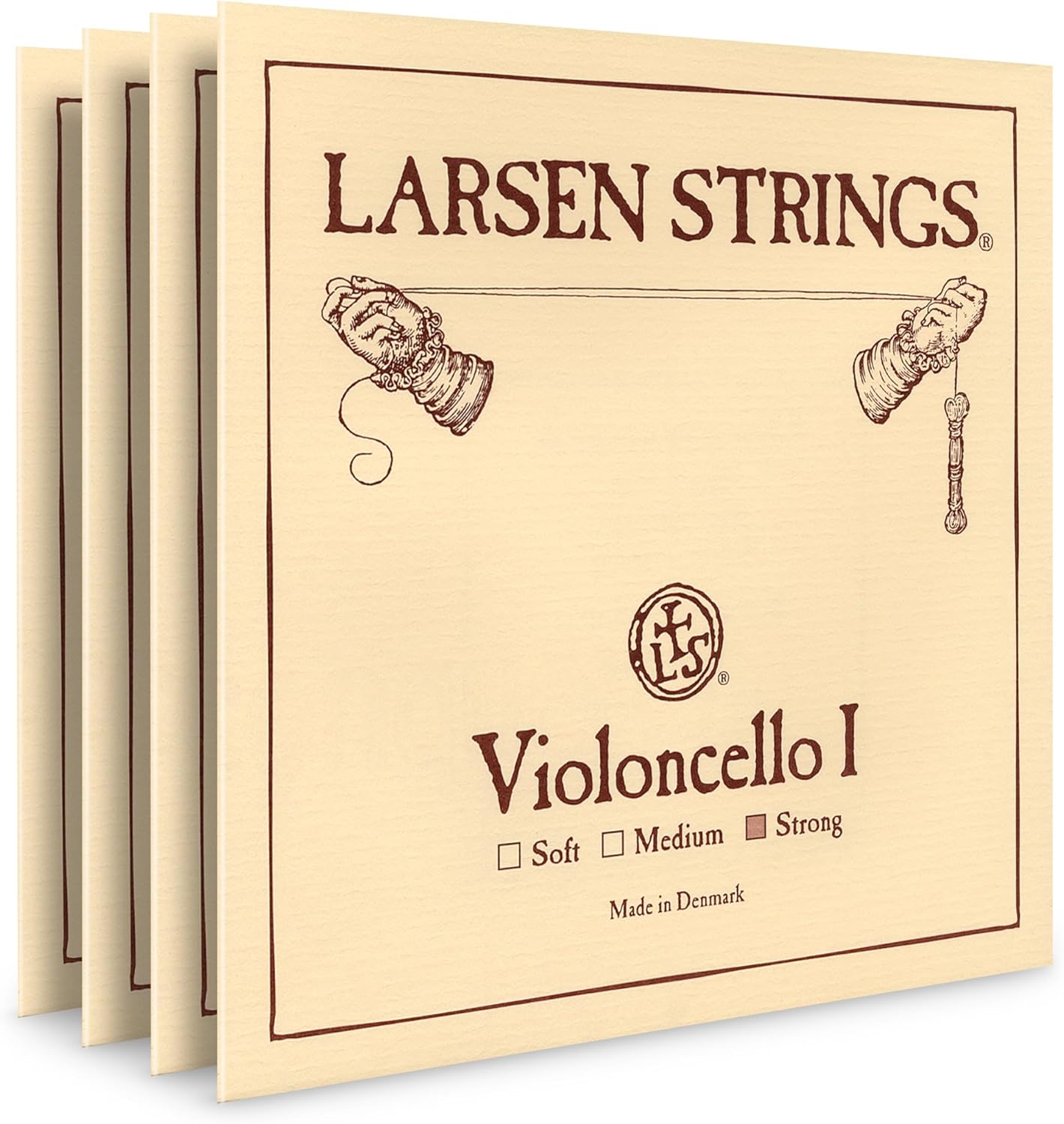 Larsen Original Cello Strings – Strong Tension Set - Powerful Sound and Enhanced Projection