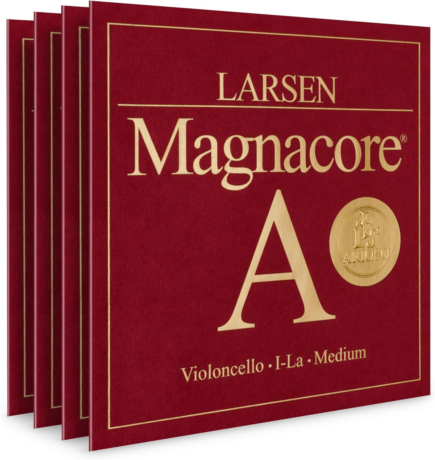 Larsen Magnacore Arioso Cello Strings – Medium Tension Set – Light Feel with Brilliant Depth
