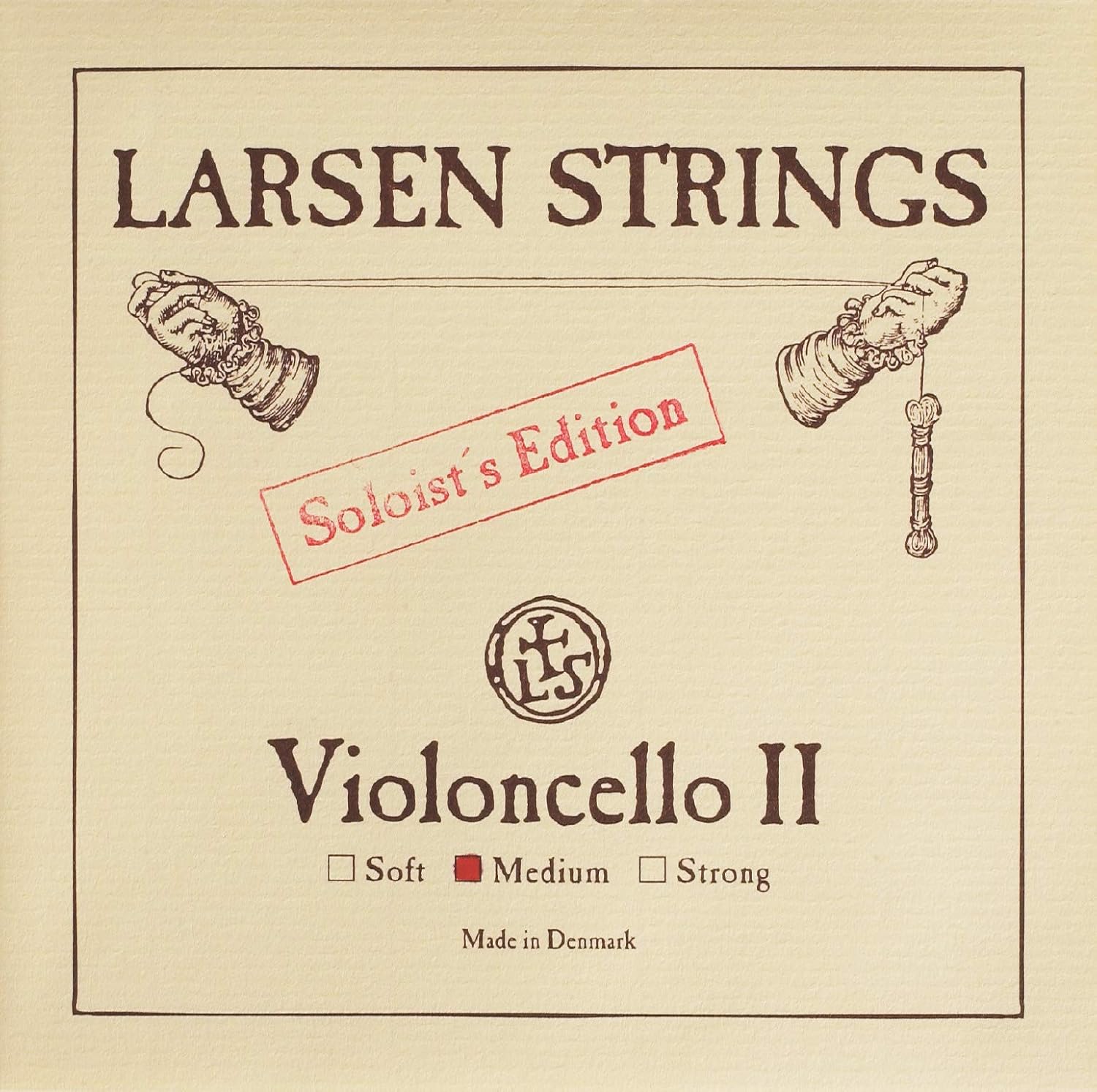 Larsen Cello Strings, Medium Gauge, D String, Soloist Series (6LCDS)