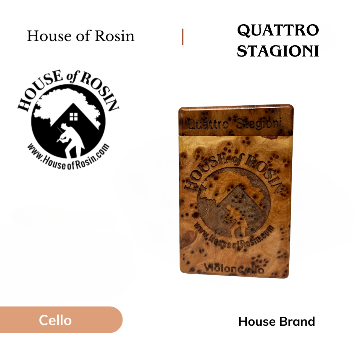House of Rosin - Quattro Stagioni / Four Season Rosin for Cello